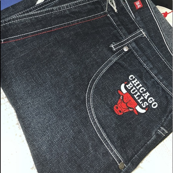 Chicago UNK retro NBA denim Sz 34 like new - Picture 1 of 1